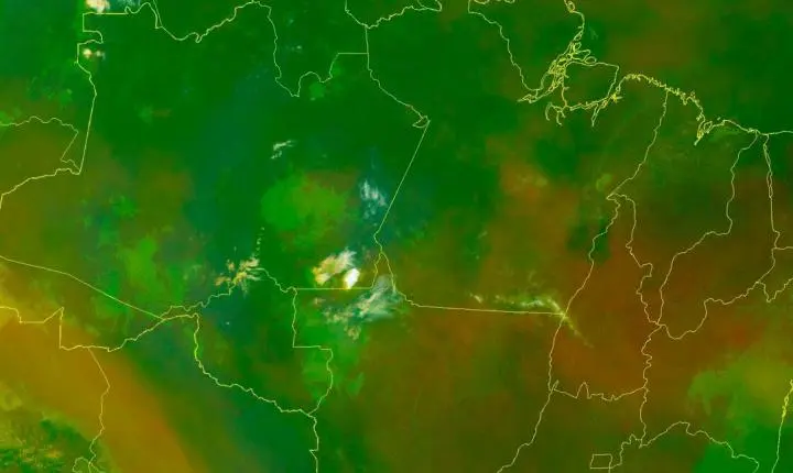 GOES-19 aponta instabilidade e possibilidade de chuvas com trovoadas em Rondônia nesta quarta-feira