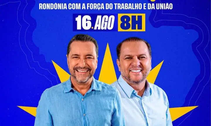 Hildon Chaves e Cirone Deiró mobilizam apoiadores em adesivaço neste domingo, em Porto Velho
