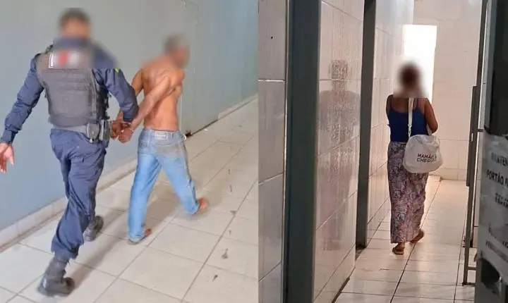 Homem é preso depois de agredir companheira e mãe fugir com bebê em Porto Velho