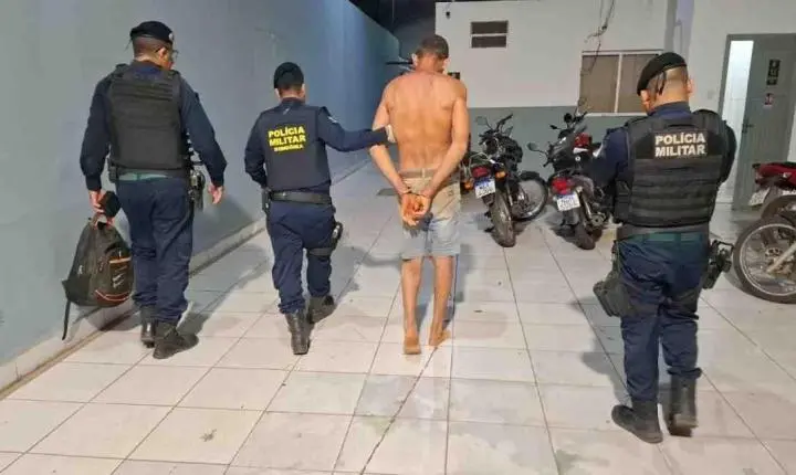 Homem é preso depois de denúncia de disparos de arma de fogo
