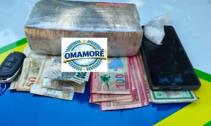 Homem é preso pela Polícia Militar com drogas e dinheiro depois de cruzar porto clandestino em RO