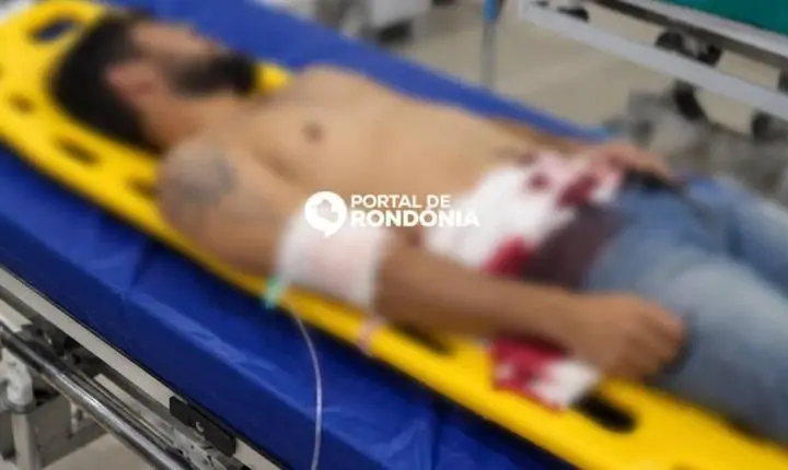 Homem fica gravemente ferido depois de ser esfaqueado no decorrer de discussão em bar na Zona Leste de Porto Velho