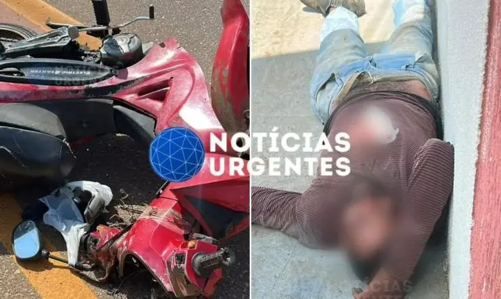 Homem sofre trauma craniano após grave acidente