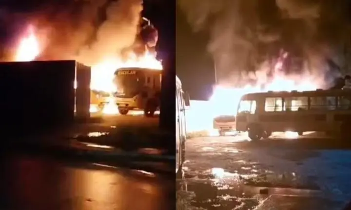 Identificados:Líderes de facção ordenaram ataques de dentro de presídios para incendiar ônibus escolares