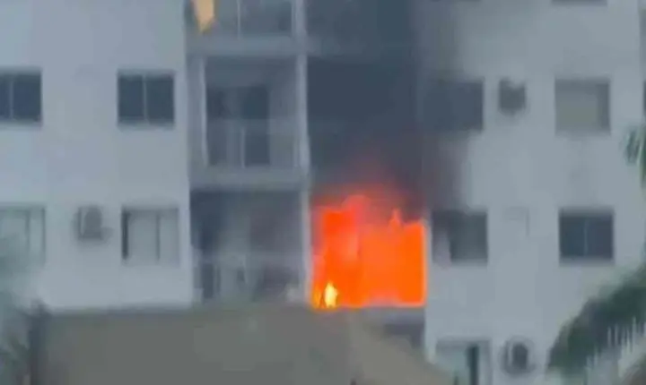 Incêndio em condomínio mobiliza Bombeiros na zona Norte