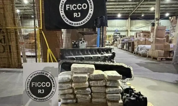Maconha de Rondônia é descoberta dentro de motor de caminhão no RJ