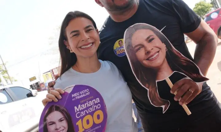 Mariana Carvalho dá início à campanha ao Senado com grande adesivaço em Porto Velho