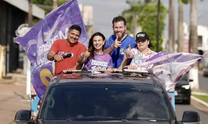 Mariana Carvalho leva campanha às ruas de Vilhena e Jaru