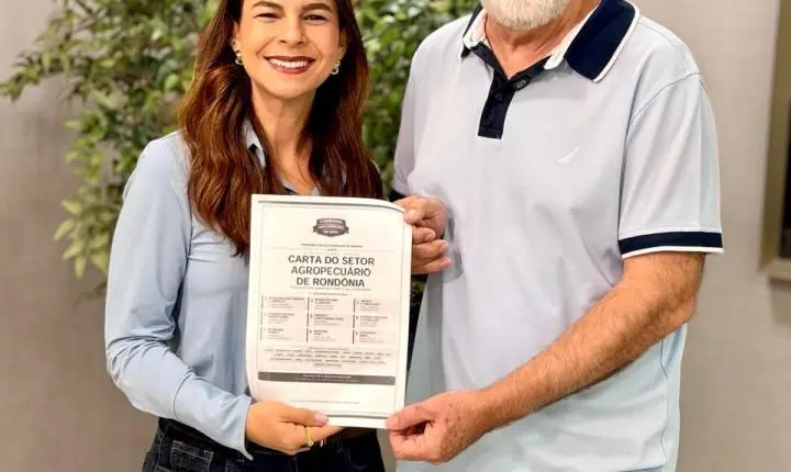 Mariana Carvalho recebe Carta do Agro e assume compromisso com pautas para Rondônia