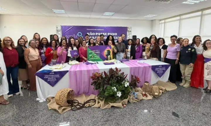 Ministério das Mulheres, do Governo Federal, abre ação Tenda Lilás em Rondônia ao lado da deputada Cláudia de Jesus e do prefeito Léo Moraes