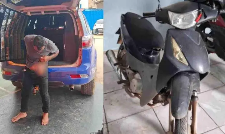 Moto roubada é recuperada depois de abordagem no bairro Renascer