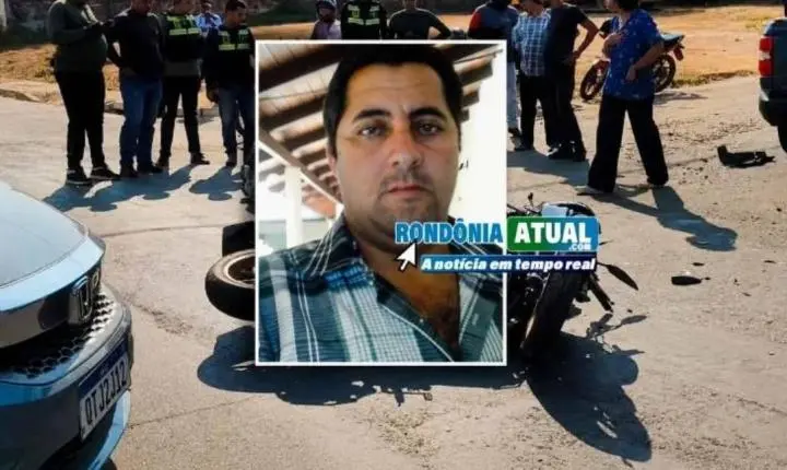 Motociclista de 44 anos morre depois de grave acidente de trânsito em RO