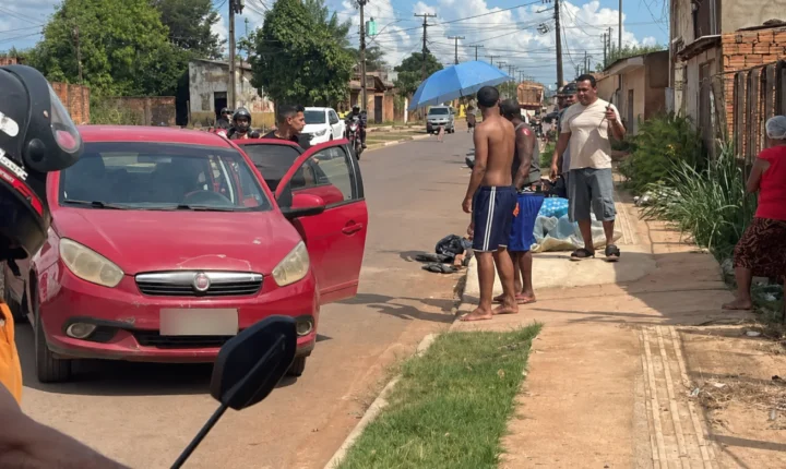 Motociclista sofre queda em lombada sem sinalização no Três Marias