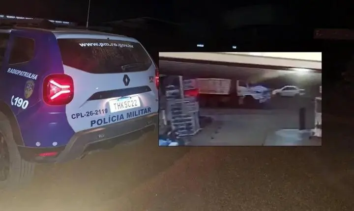 Motorista é feito refém e quadrilha armada rouba caminhão carregado com cassiterita em distrito de Porto Velho