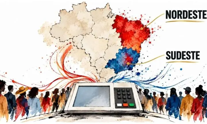 Nordeste mantém força do PT; Sudeste reduz diferença