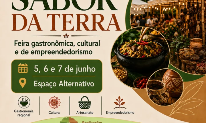 PORTO VELHO RECEBERÁ A FEIRA “SABOR DA TERRA” COM GASTRONOMIA, CULTURA E EMPREENDEDORISMO DE 5 A 7 DE JUNHO
