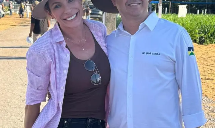 Pré-candidato a deputado federal, Jaime Gazola reforça apoio ao agronegócio durante visita à Rondônia Rural Show, em Ji-Paraná