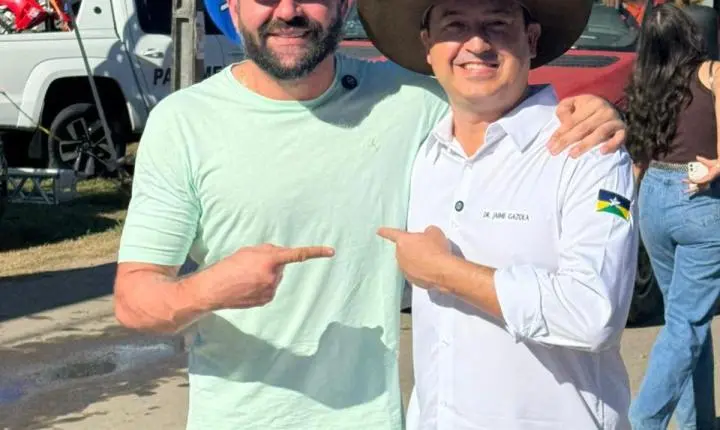 Pré-candidato a deputado federal, Jaime Gazola reforça apoio ao agronegócio durante visita à Rondônia Rural Show, em Ji-Paraná