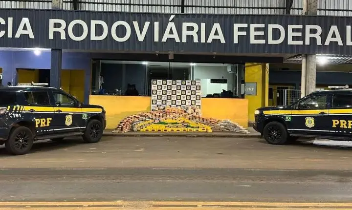 PRF apreende mais de 600 kg de drogas escondidos em caminhão na BR-364 em Rondônia