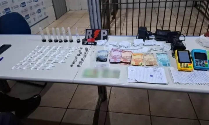 Prisão por tráfico de drogas em mercadinho no Jardim Santana