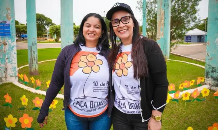 Rosangela Donadon participa da caminhada do Maio Laranja em Vilhena