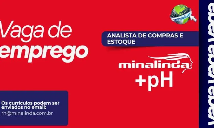 Vaga de emprego | Analista de Compras e Estoque