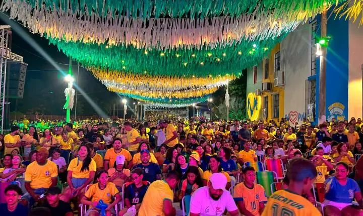 Venha para a Rua do Hexa assistir ao jogo do Brasil na Copa do Mundo
