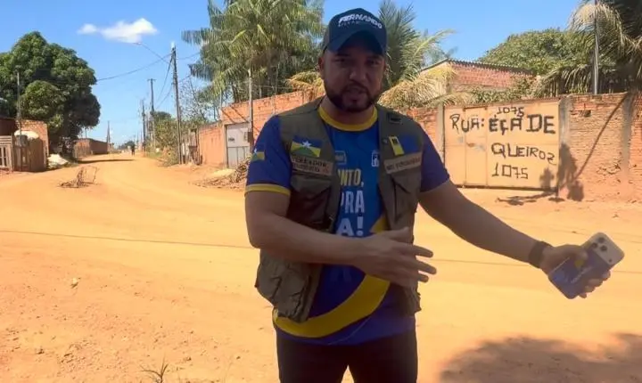 Vereador Fernando Silva fiscaliza obras e cobra agilidade para pavimentação no bairro Mariana