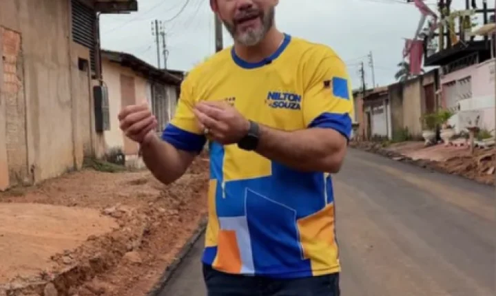 VEREADOR NILTON SOUZA COMEMORA ASFALTAMENTO NO BAIRRO INDUSTRIAL E DESTACA REALIZAÇÃO DE SONHO DOS MORADORES