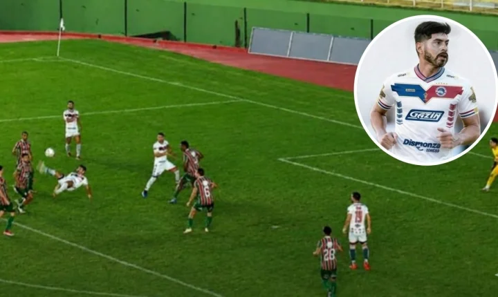 Yan Philippe marca de bicicleta em empate da Série D